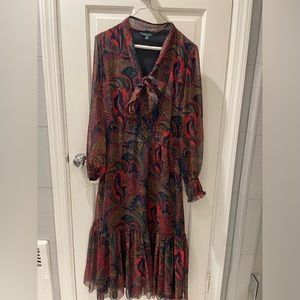 Ralph Lauren size 10 long sleeve maxi dress